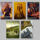 Collage of five movie posters