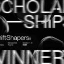 Typographic illustration saying Scholarship winners