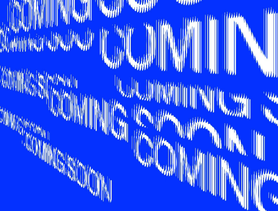 Type illustration saying Coming Soon