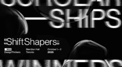 Typographic illustration saying Scholarship winners