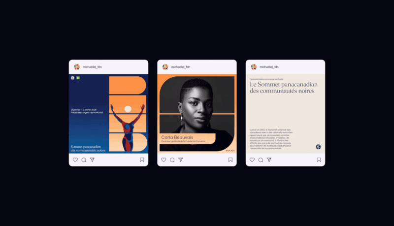 The National Black Canadians Summit social media posts