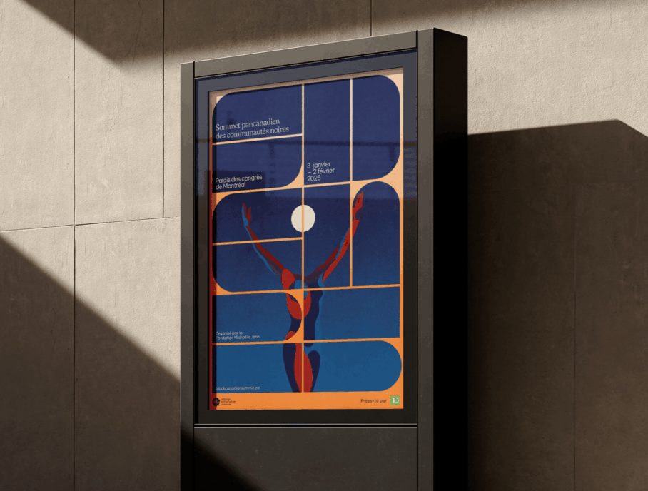 The National Black Canadians Summit digital signage mockup